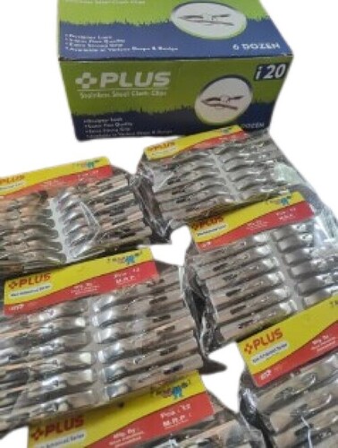 Stainless Steel Silver Cloth Clips - Stainless Steel Standard Size Silver Color | Durable Metal Design Quality Tested New Product Only
