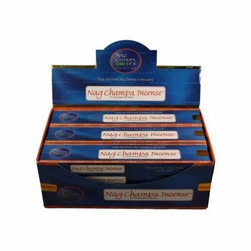Agarbatti Packaging Box - 350-400 GSM Bleached Kraft Paperboard, Multi Color, Rectangular Shape, Spot UV Printing, Biodegradable, Moisture Proof, Litho-Laminated Coating, Additional Cut Out