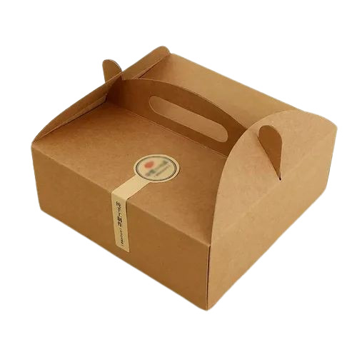 Corrugated Food Box - Cardboard Material, Brown Color | Food Grade, Oil Resistant Features for Reliable Food Packaging