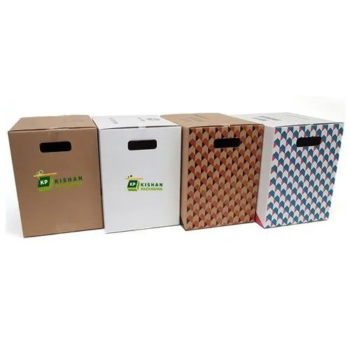 Customized Cardboard Printed Box - Kraft Paper Material, Rectangle Shape, Brown Color | Eco-Friendly, Durable, Ideal for Gift & Crafts