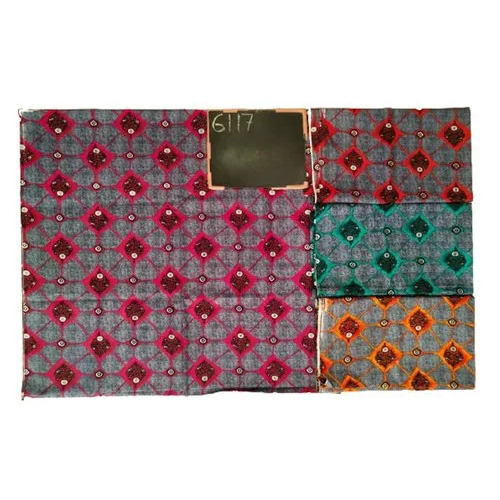 Designer Printed Nighty Fabric - Cotton, 33 Inches/83 cm Width , Multicolor , Tear-Resistant, Breathable & Lightweight for Comfortable Lounging & Sleepwear