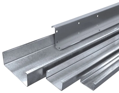 Galvanized Purlins - Mild Steel, 75x300 mm, Polished Finish | Industrial Use, High Load Capacity, Corrosion Resistant, Flange Width Flexibility