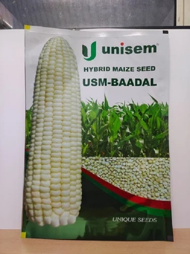 Maize Seeds Packaging Pouch - Eco-Friendly, Durable 3-Side-Seal Bag in Various Colors | Ideal for Sustainable Packaging Solutions