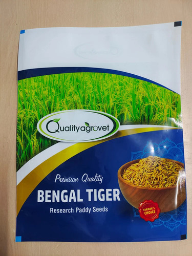 Paddy Seeds Pouch - Durable Eco-Friendly 3-Side-Seal Lamination Pouches , Various Color Options for Efficient Packaging