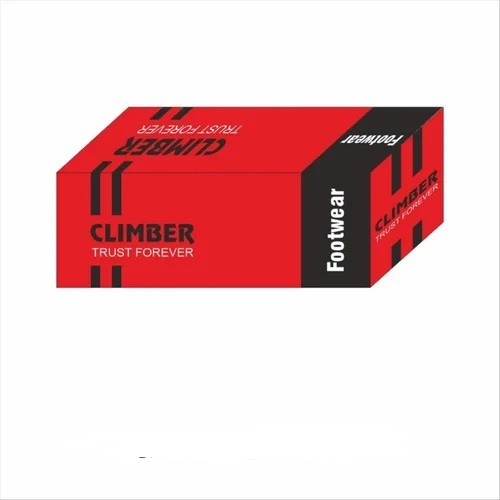 Printed Shoe Packaging Box - Rectangular Shape, Eco-Friendly Paper Material, Various Colors | Durable Design for Packaging Needs