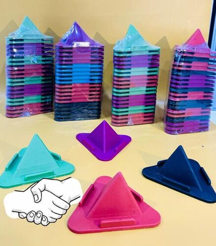 Pyramid Plastic Mobile Stand - Color: Multicolored