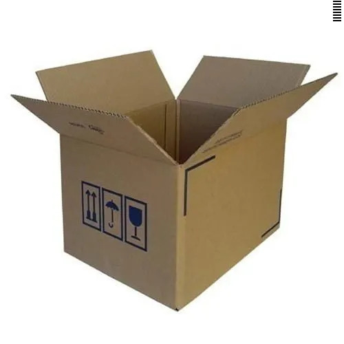 Rectangular Corrugated Box - Kraft Paper, Brown Color | Eco-Friendly, Durable Design for Gift & Crafts, Personal Care Packaging