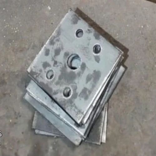 Scaffolding Props Base Plate - Stainless Steel, 5 mm Thickness, Square Shape, Matte Black | Corrosion-Resistant, Pre-Galvanized, Forged Technique