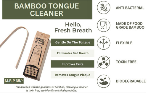 Bamboo Tongue Cleaner - Age Group: Adults