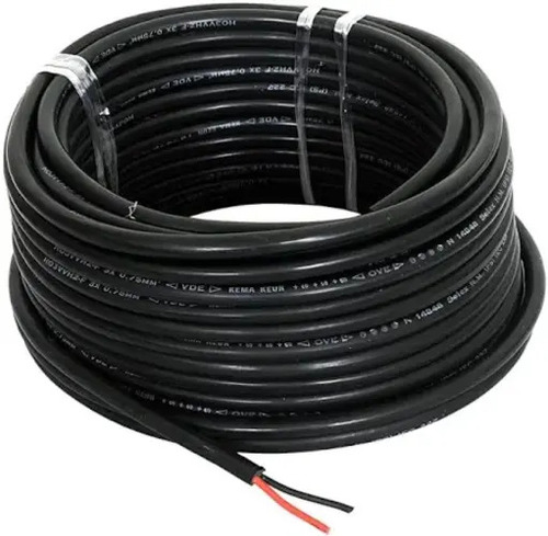 Cables Wires - Copper Inner Material All Sizes Black Color | ISI Certified for Electrical Applications with Voltage Surge Resistance