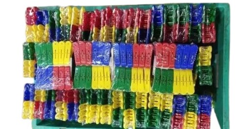 Cloth Plastic Clip - Crack Resistant Plastic, Standard Size, Available in Multiple Colors | Easy to Use, Tested on Various Quality Standards, Timely Delivery
