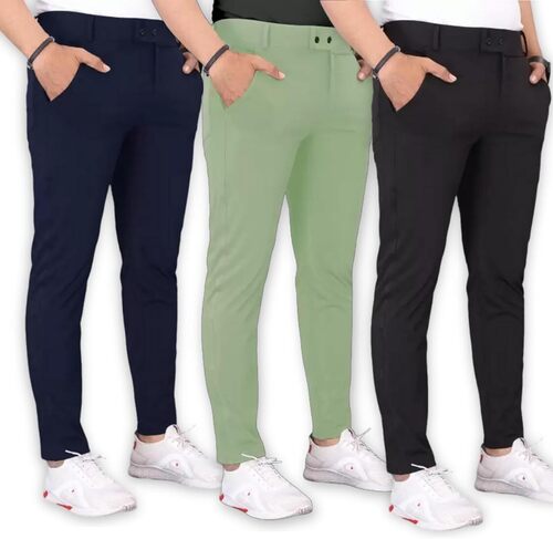 Cotton Casual Trousers - Regular Fit, Available in Various Colors | Anti-Wrinkle, Breathable, Quick Dry, Machine Washable