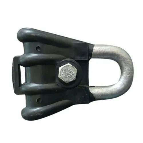 Galvanized Suspension Clamp - Aluminium, 85mm | Black & Silver, Durable, Fine Finished, Suitable for LT Cable Applications