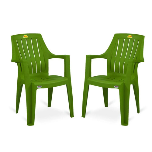 Green Plastic Chairs - Finish: Na