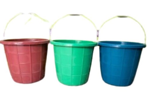 Plastic Bucket - 25 Ltr Rigid Plastic | Leak Resistant, Various Colors, Quality Tested, Timely Delivery