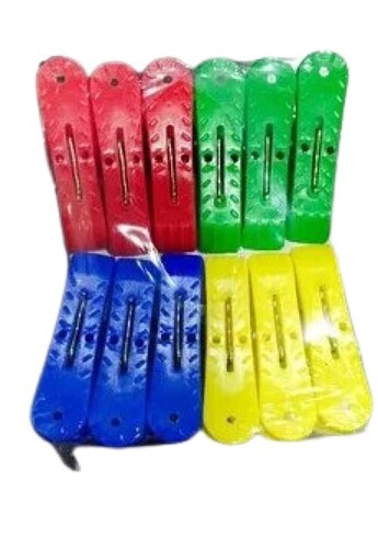 Plastic Clip For Cloth Drying - Crack Resistant Plastic, Standard Size, Available in Various Colors | Easy to Use, Tested on Quality Standards