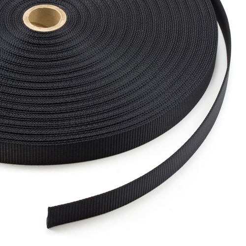 Polyester Webbing - Color: Black