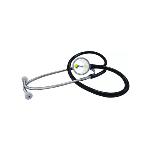 ST-02 Professional Stethoscope - Stainless Steel, Single Sided Diaphragm Tunable | Safe to Use, Portable, Manual Operating Type, Black and Silver Finish