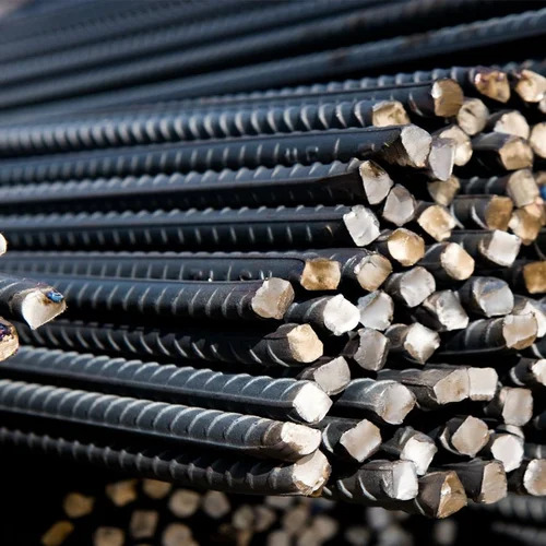 TMT Bar - Round | Rust Resistance, Dark Grey Color, Tested on Quality Parameters, Various Sizes Available for Building Construction