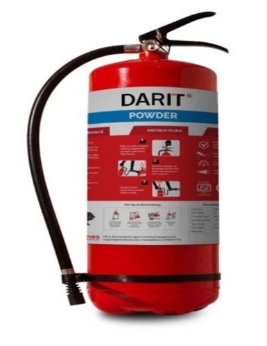 9 Kg Powder Fire Extinguisher - Mild Steel, High Pressure, Red Color, Temperature Range -30 to +60Â°C | Industrial Use, ISI Certified, Lightweight