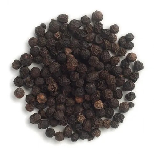 Black Pepper - Raw Natural Dried Spices | Round Shape, Grade A, Cool and Dry Storage, 25 Kilograms