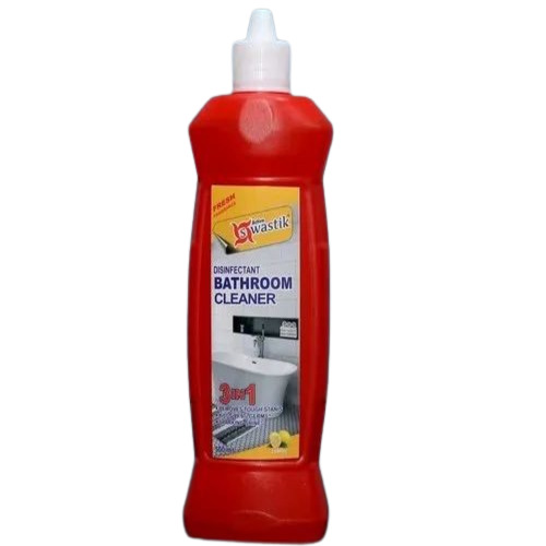 Disinfectant Bathroom Cleaner - 500ml Liquid White Color | Plastic Material Lemon Fragrance 2-Year Shelf Life Customizable Size