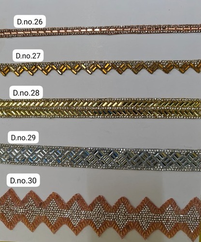 Fancy Mirror Lace - Standard Size, Various Colors | Long Lasting Finish, Designed to Enhance Garment Appearance with Attractive Aesthetic Appeal