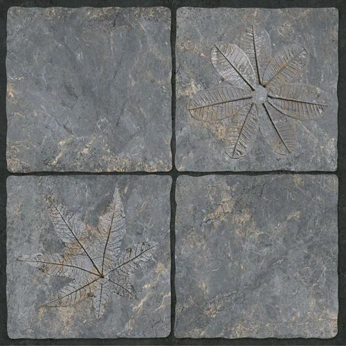 Heavy Duty Parking Tiles - Porcelain, Custom Size, Matte Finish, Floral Design | Suitable for Floor Usage, Box of 5 Tiles