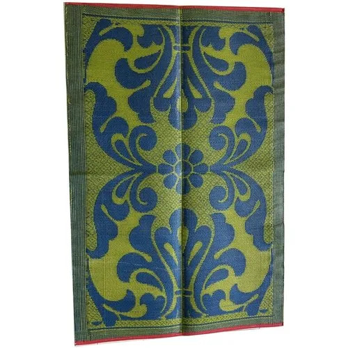 Indoor Printed Plastic Floor Mat - Rectangular, Various Colors | Durable Polypropylene, Anti-Slip Latex Backing, Indoor Use