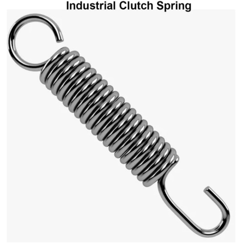 Industrial Clutch Spring - Stainless Steel, Silver Color | High Load Capacity, Smooth Engagement and Disengagement, Durable Heat-Resistant Material