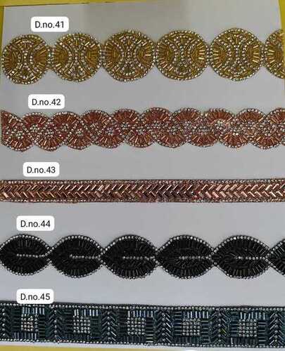 Moti Lace - Attractive One-Sided Design, Long Lasting Finish | Various Colors, Tested on Quality Standards, Enhance Garment Appearance