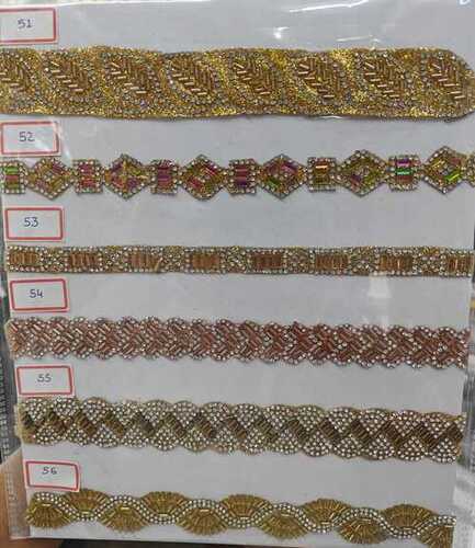 Moti Laces - Attractive Design, Standard Size, Various Colors | Long Lasting Finish, Quality Tested for Garment Enhancement