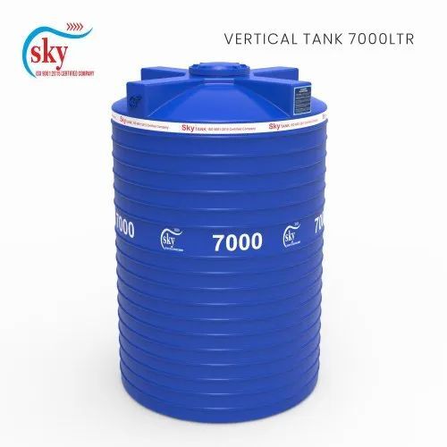 Sky Dynamic 7000 Liters Pvc Triple Layer Vertical Water Storage Tank