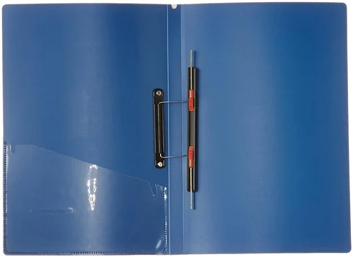 Spring Clip File Folder - Plastic, Standard Size , Durable And Long Lasting, Rectangular Shape, Fine Finished