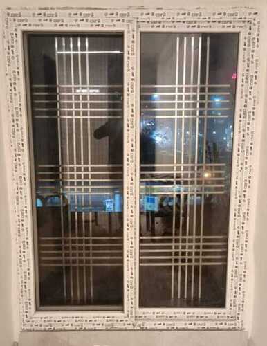 UPVC Windows - High Strength Durable Design | Tempered Glass with Fiberglass Screen Netting for Home and Office Use