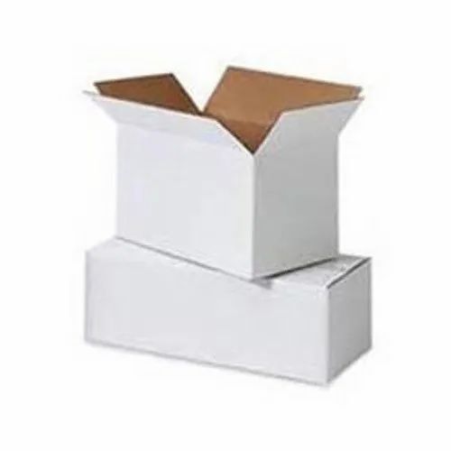 White Double Wall 5 Ply Virgin Kraft Paper Packaging Boxes - 50kg Capacity, Moisture Proof, Ideal for Food, Gifts & Crafts