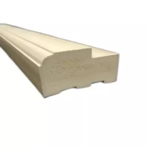 WPC Door Frame - 18 Millimeter Thickness, Ivory Color | Durable Eco-Friendly High Strength Solid Wood