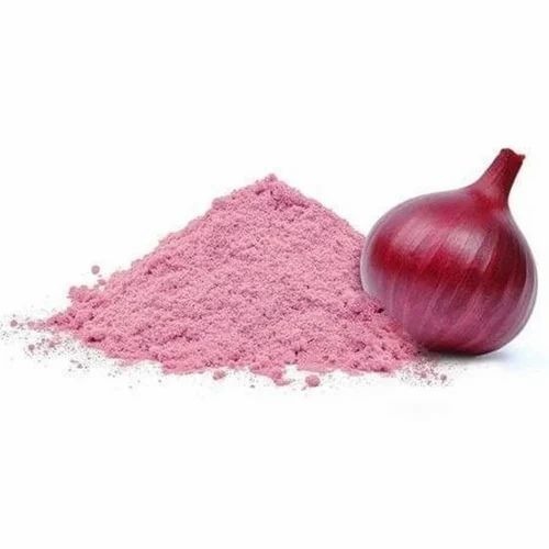 Dehydrated Red Onion Powder - 25 Kg Bag, 5% Moisture Content | Food Grade, Red Color, 12 Months Shelf Life, Store in Dry Place