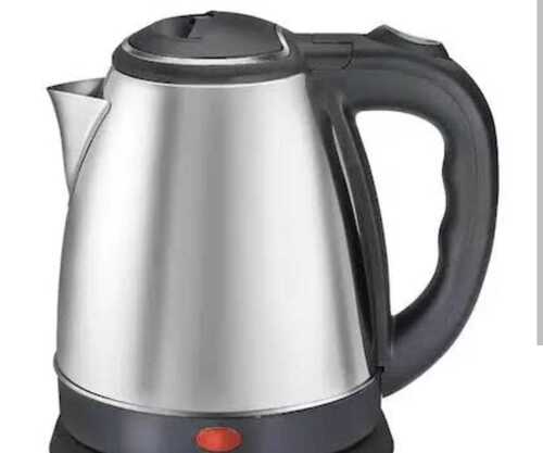 Electric Kettle - Stainless Steel, Silver and Black | User-Friendly, Automatic Shut Off, Overheat Fuse, Steam Sensor Switch, Power Indicator, Prolonged Service Life