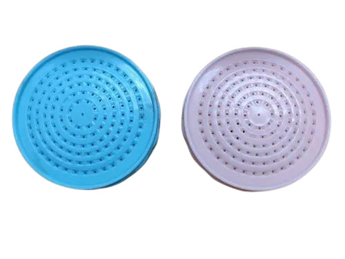 Garden Shower - PVC 4 Inch Round Pink & Blue Glossy Finish | Wall Mounted Durable Design with Fine Finishing