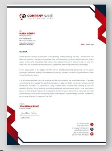 Letterhead  - Advantage: Coverhead