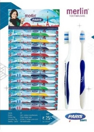 Plastic Merlin Paris Toothbrush