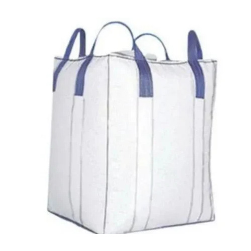 PP Jumbo Bag - 1 Ton Capacity, 240cm Height, White Color, Plain Design, Circular Shape, With or Without Lamination, Features Flexiloop Handle