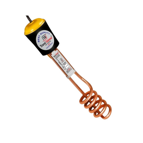 1500W Water Immersion Rod - Copper, Free Standing, Brown & Black | 230V, 50Hz, 1 Year Warranty, Nichrome Heating Element