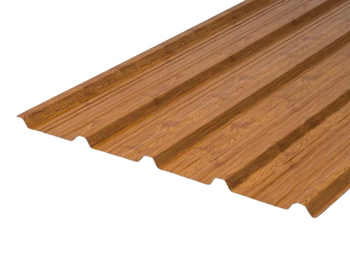 Brown Waterproof Roofing Sheet - Material: Steel