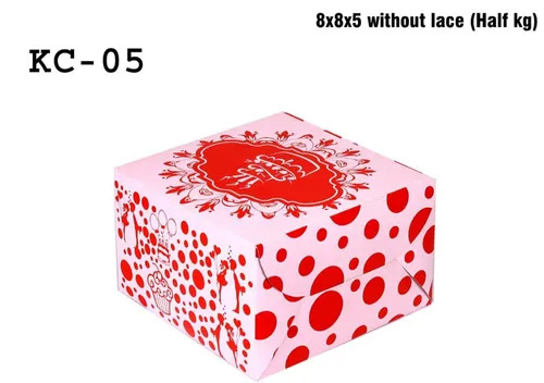 Cake Packaging Box - Paper Material, Square Shape, Various Colors | Eco-Friendly, Recycled, Suitable for Food Industrial Use