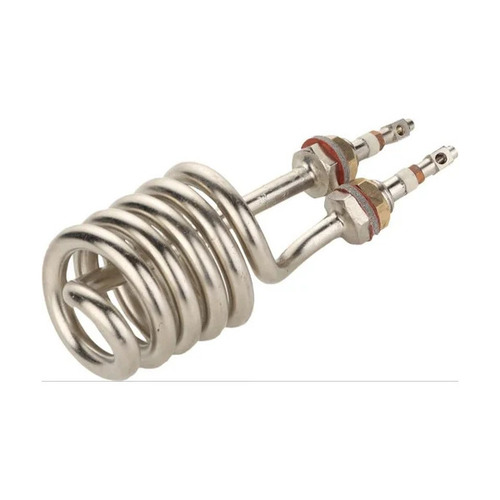 Copper Geyser Heating Element - Copper, 5 Inch Round, Silver | 2000W, 230V, Ideal for Efficient Water Heating, Weighs 380 Grams