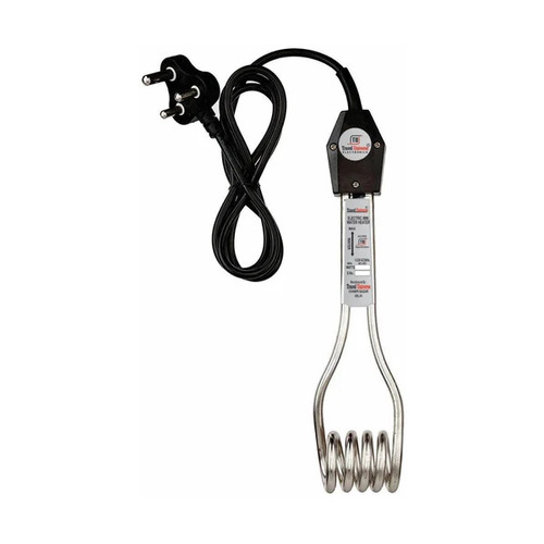 Copper Water Immersion Rod - 1500W, 230V | Silver and Black, Free Standing, 1-Year Warranty
