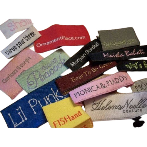 Custom Woven Labels - Polyester Material, 200 Piece Per Bag , Multicolor for Garment Use