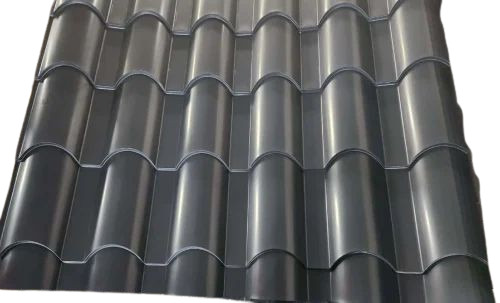 Grey Euro Tile Roofing Sheet - Length: 20 Foot (Ft)